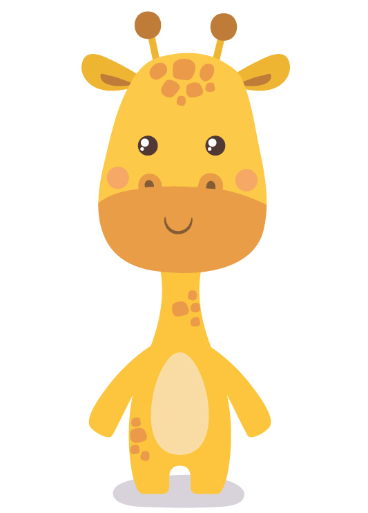 Illustration d'une girafe
