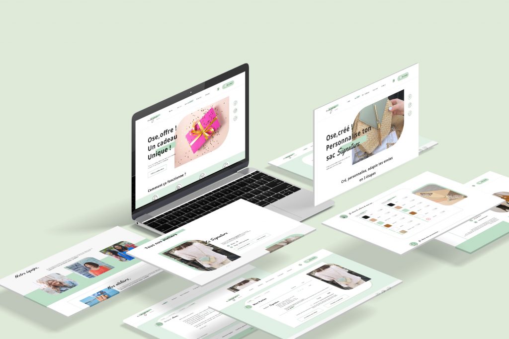 visuel des pages webdesign