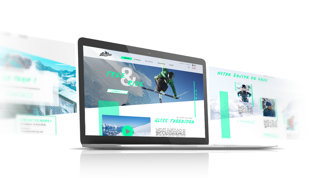 Site Xtrem sur ordinateur portable