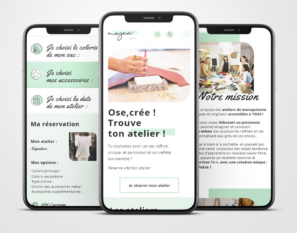 Visuel des page mobile su site Moyaa