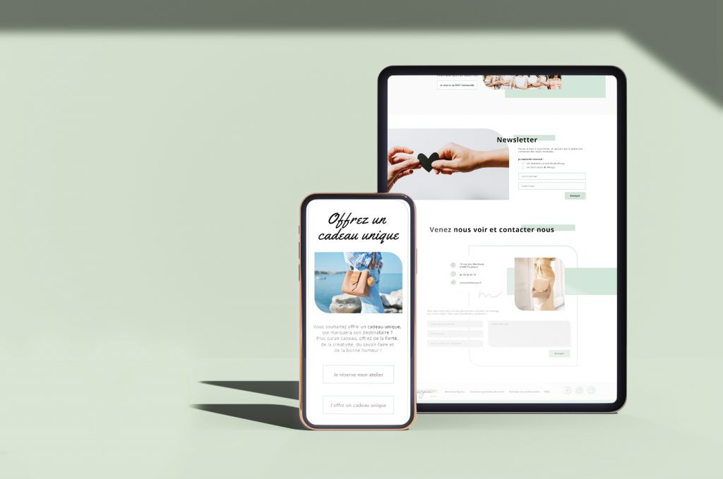 Page su site moyaa sur tablette